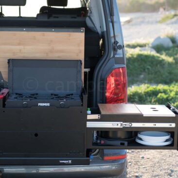 mobile camping küchenbox Heckauszug camperX