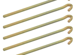 Erdnagel 4-kant 22 cm (5er Pack)