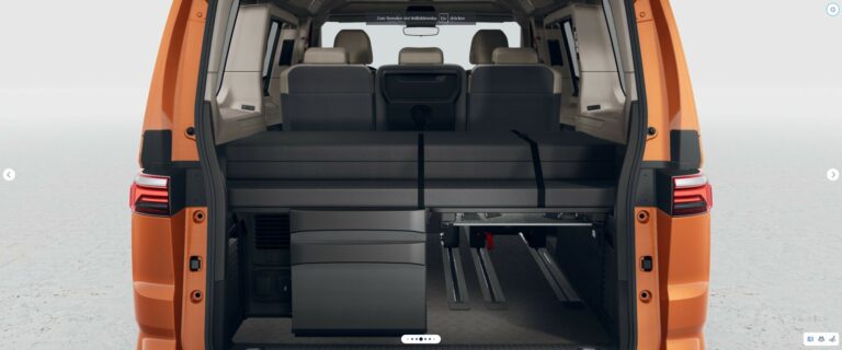 Volkswagen T7 California Beach Camper Kofferraum